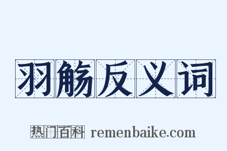 羽觞反义词是什么意思的图片